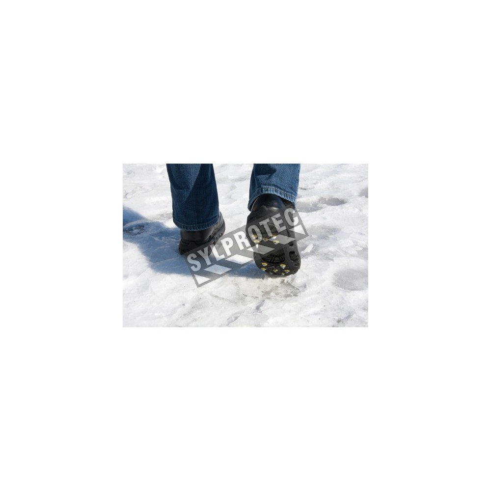 yida-world® Paire Crampons Chaîne Anti-dérapante Hiver Neige Glace Prairie  Pr Chaussure Botte Taille